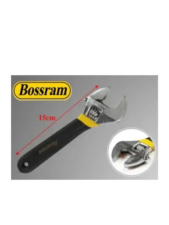 Bossram Γαλλικό Κλειδί Μήκους 150mm με Άνοιγμα Σιαγόνων έως 6mm και Αντιολισθητική Λαβή