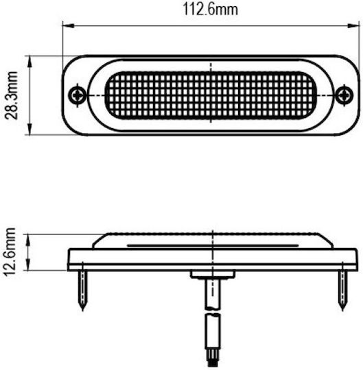 Car Signaling Bar LED with Orange Lighting