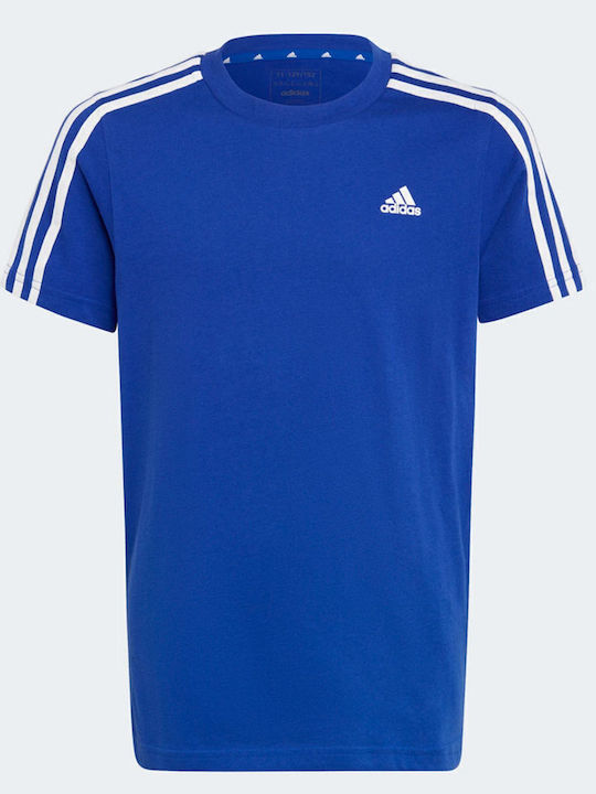 Kids' T-shirt Blue Essentials 3-Stripes
