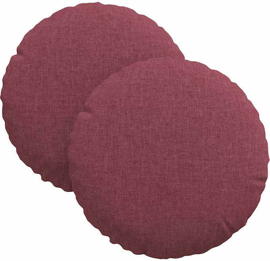 vidaXL Sofa Cushion Red 2pcs 30x30cm.