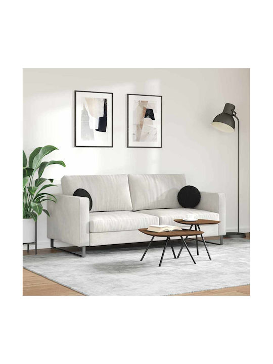 vidaXL Sofa-Kissen Black Velvet-Black Metal 2Stück 30x30cm.