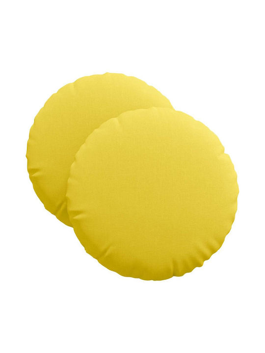 vidaXL Sofa Cushion Soft Yellow 2pcs 40x40cm.