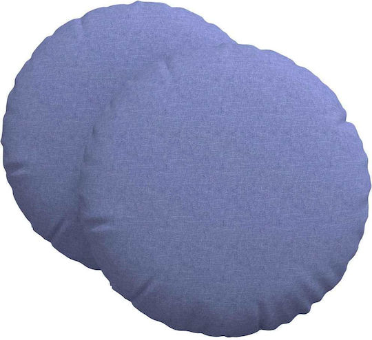 vidaXL Възглавница за диван Jeans Blue 2бр 21x60см.