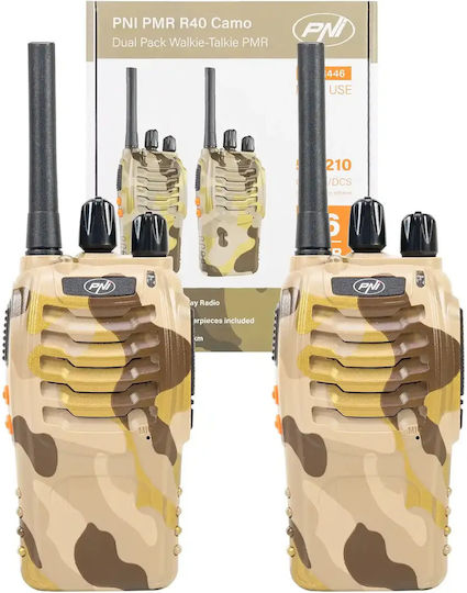 PNI R40 Pro Funkgerät PMR 0.5W ohne Display Set 2Stück Camo