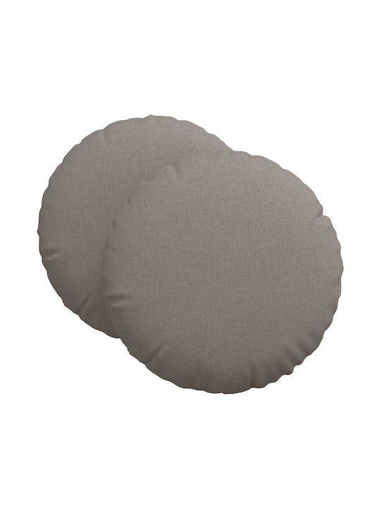 vidaXL Sofa-Kissen Taupe 2Stück 60x60cm.