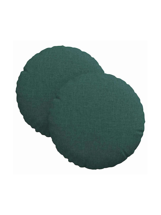 vidaXL Sofa-Kissen Dark Green 2Stück 30x30cm.
