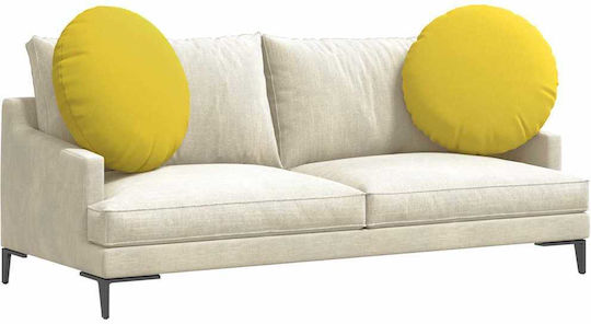 vidaXL Възглавница за диван Soft Yellow 2бр 60x60см.