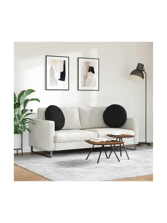 vidaXL Perna de canapea Negru 2buc 50x50cm.