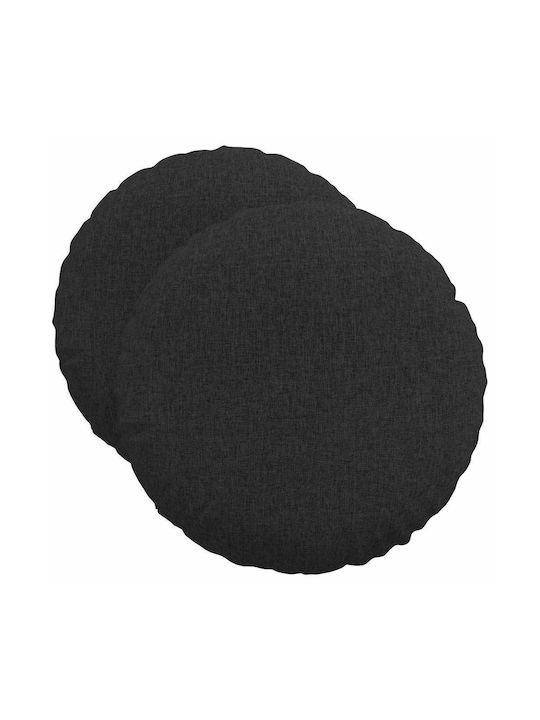 vidaXL Perna de canapea Negru 2buc 50x50cm.