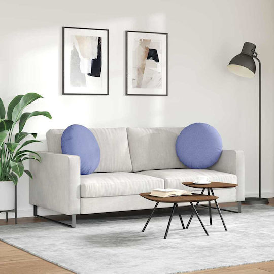 vidaXL Възглавница за диван Jeans Blue 2бр 50x50см.