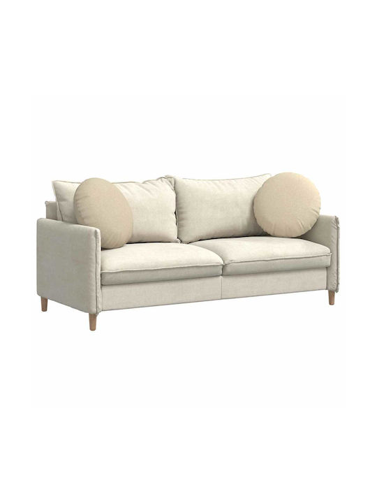 vidaXL Sofa-Kissen Cream 2Stück 50x50cm.