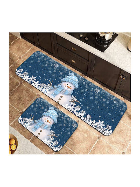 Set of 2 Non-Slip Mats 160x50cm & 80x50cm Noel-022