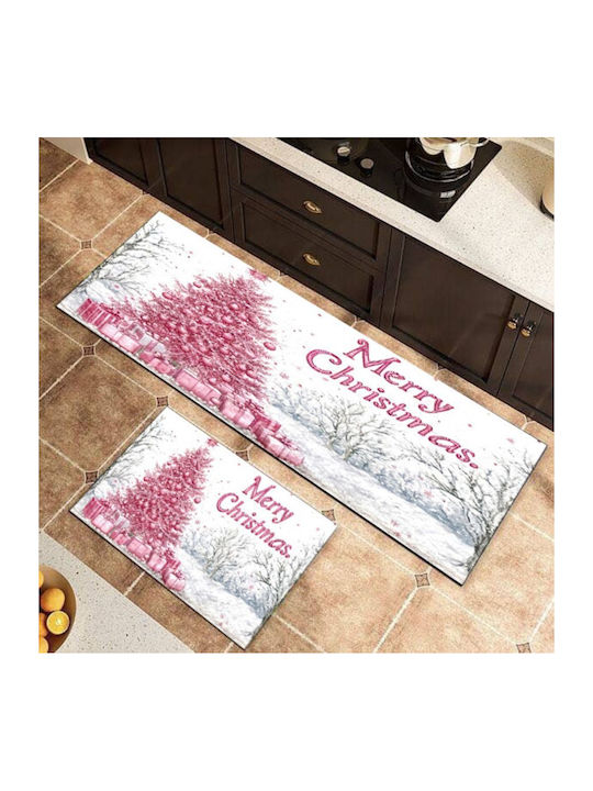 Set of 2 Non-Slip Mats 160x50cm & 80x50cm Noel-016