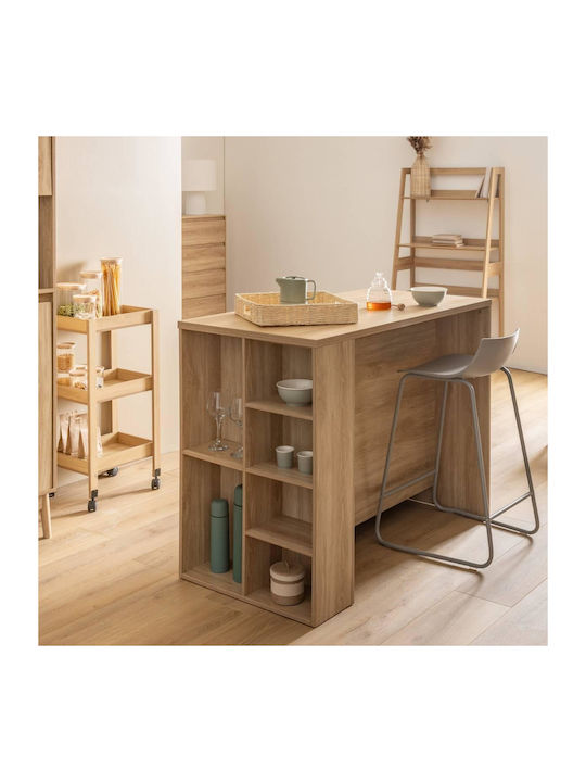 Abana Wooden Bookcase 80x30x160cm