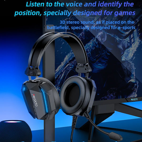 Yesido EK03 Over Ear Gaming Headset with Connection 3.5mm