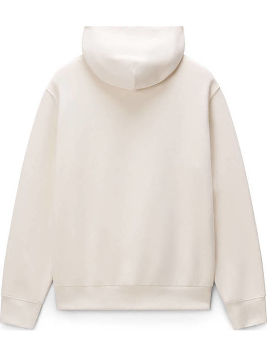 Sweatshirt with Hood Beige
