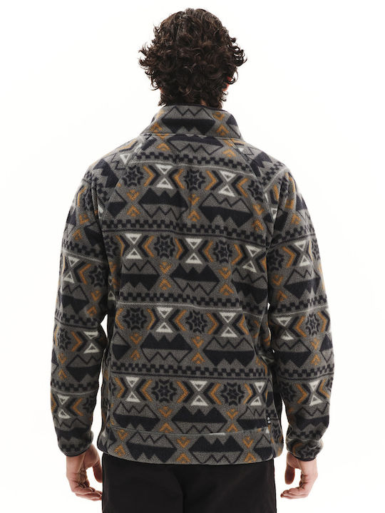 Men's Fleece Cardigan Green