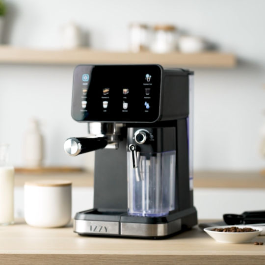 Izzy IZ-6020 Espresso Machine 1450W 20bar Pressure for Cappuccino Black 224795
