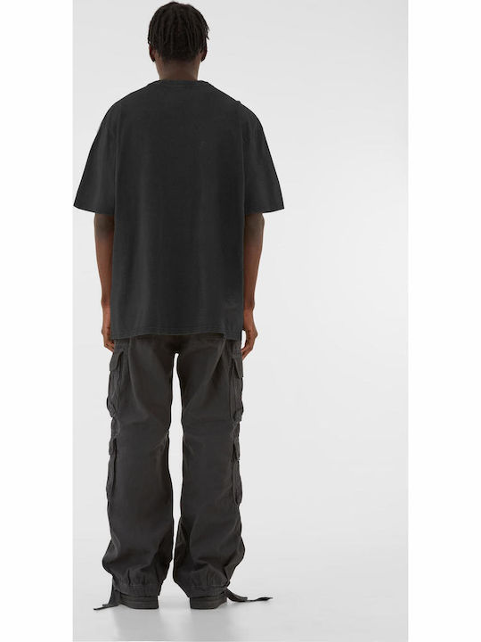Mjg Heavy Oversized Acid Wasehd T-Shirt Ranch Rebel Schwarz