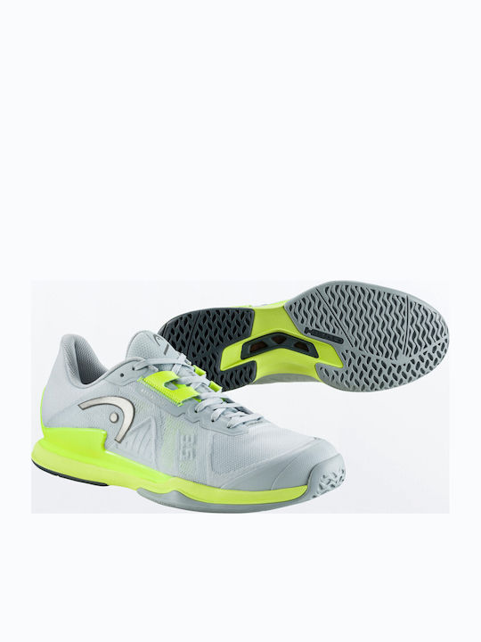 Head Sprint Pro 3.5 Ανδρικά Παπούτσια Τένις για Χωμάτινα Γήπεδα Γκρι