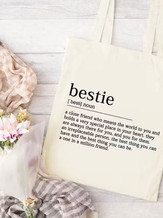 Geantă Tote Bestie Mesaj