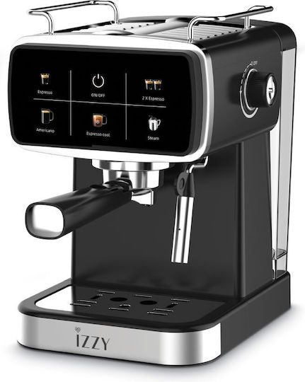 Izzy Dolce Μηχανή Espresso 1350W Πίεσης 20bar Μαύρη