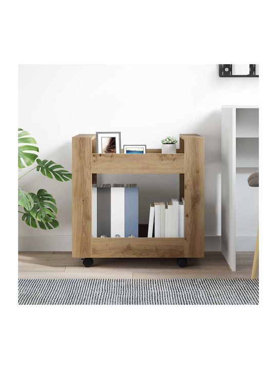 Ντουλάπι Γραφείου Ξύλινο με Ρόδες Artisan Oak 60x45x60cm