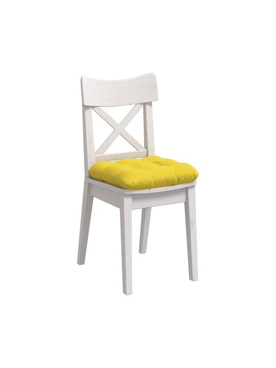 vidaXL Μαξιλάρι Καναπέ Κίτρινο 45x45εκ.