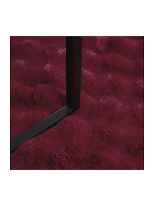 vidaXL Pelzige Decke Couch 130x150cm Türkis Rot