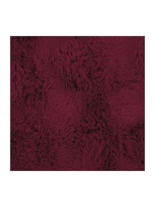 vidaXL Pelzige Decke Einzeln 150x220cm Veilchenrot, Rot