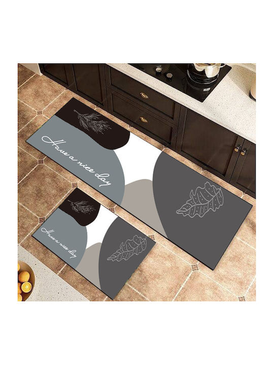 Set of 2 Non-Slip Kitchen Mats 150x60cm & 80x50cm Pat-063 Set of 2 Non-Slip Kitchen Mats 150x60cm & 80x50cm Pat-063