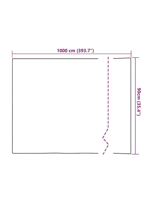 Decorative Sticker Glass 1pcs 90x1000cm vidaXL