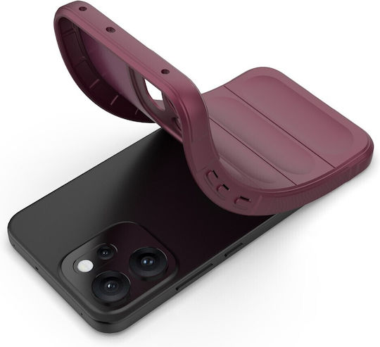 Magic Shield Back Cover Σιλικόνης Μπορντό (Oppo Reno14F)