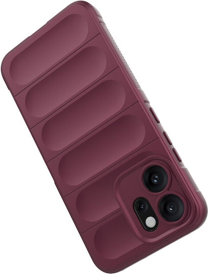 Magic Shield Back Cover Σιλικόνης Μπορντό (Oppo Reno14F)