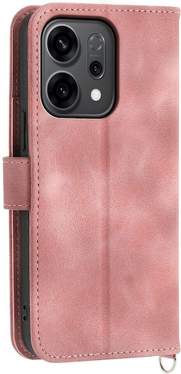 Flowers Embossed Портмоне Розов (Oppo Reno14F)