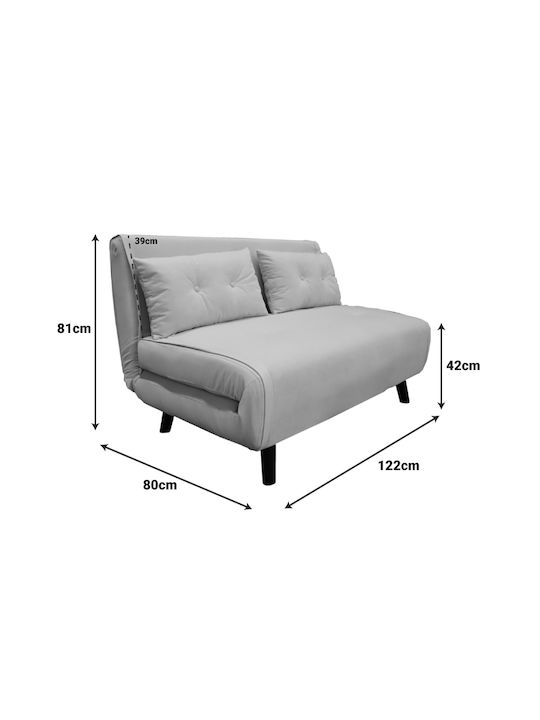 Josuane Doppelsitzer Sofa Sofa Charcoal 122x80x81cm