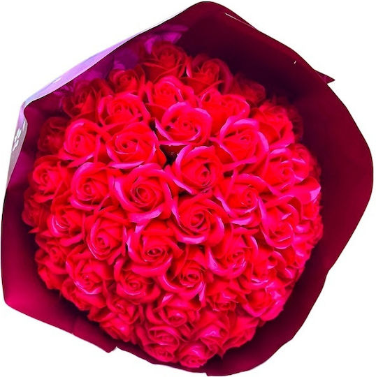 Royal Red Blumenstrauß 55 Seifenrosen