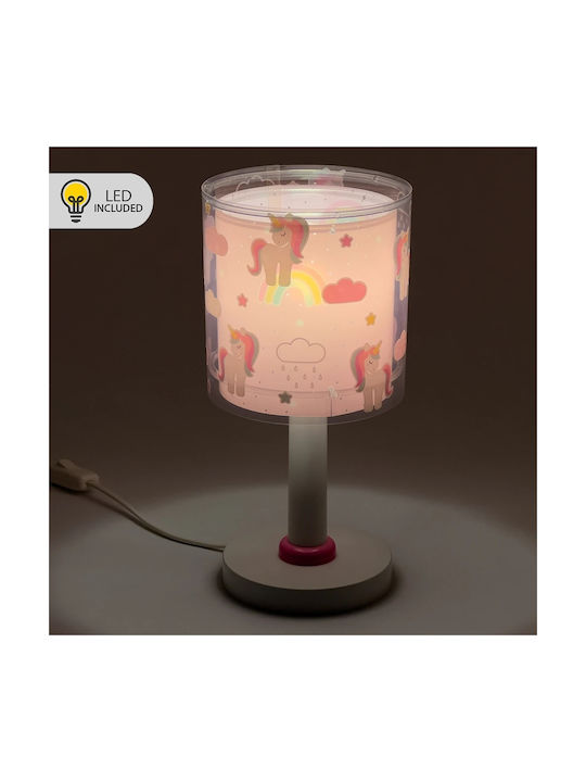 Ango Kinder Dekorative Lampe Unicorns Nachttisch Rosa