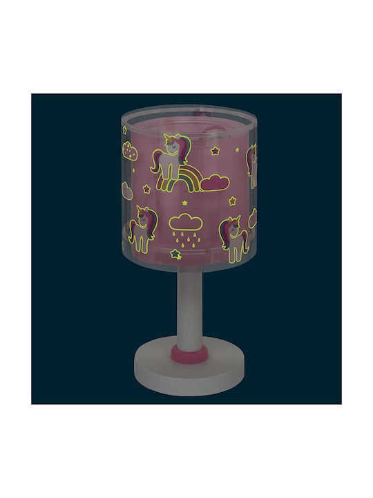 Ango Kinder Dekorative Lampe Unicorns Nachttisch Rosa