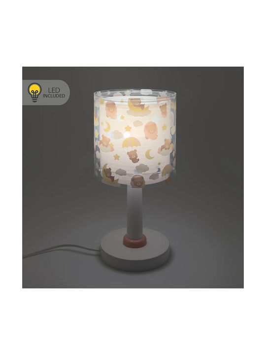 Ango Led Kids Decorative Lamp Baby Teddy Pink 30x15cm
