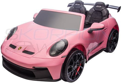 Porsche 911 GT3 Original Две Места с Дистанционно Управление Лицензиран 24 Волта Розова за 3+ Години