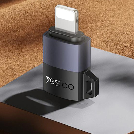 Yesido Converter micro USB male to Lightning female Gray 1pcs