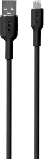 Puro USB-A zu Lightning Kabel Schwarz 1.5m
