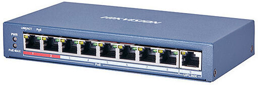 Hikvision DS-3E0109P-E Unmanaged L2 PoE+ Switch με 8 Θύρες Ethernet