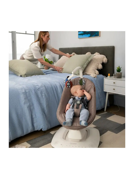 UPPAbaby Ηλεκτρικό Relax Μωρού Κούνια Mamaroo Smart Jake Charcoal Mélange για Παιδί έως 11.3kg