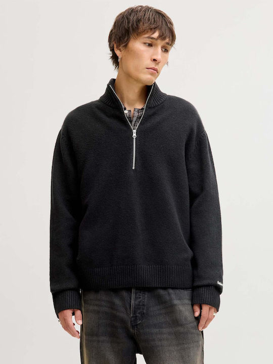 Jack & Jones Long Sleeve Sweater Black 12282749 | Skroutz.mt