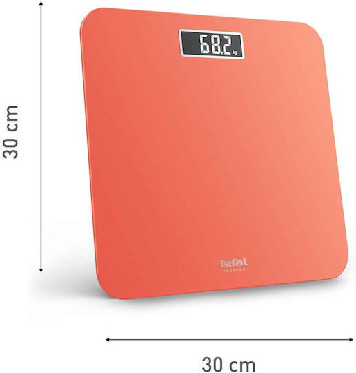 Tefal Premiss Digital Badezimmerwaage in Orange Farbe