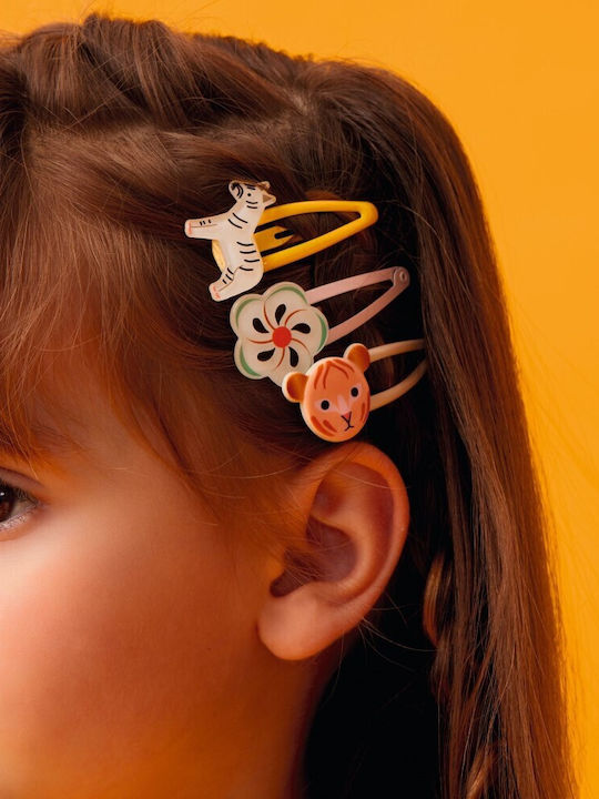 Djeco Set of Kids Hair Clips with Hair Clip Flower 3pcs