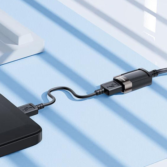 Yesido USB 2.0 Cable USB-A male - USB-A female Γκρι 1.5m