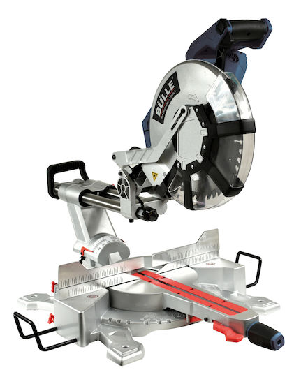 Bulle Kapp- und Gehrungssäge Elektrisch 1800W Schiebesäge mit Schnittführung Laser & Scheibendurchmesser 305mm
